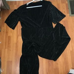 Black shimmery jumpsuit
